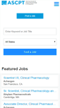 Mobile Screenshot of careers.ascpt.org
